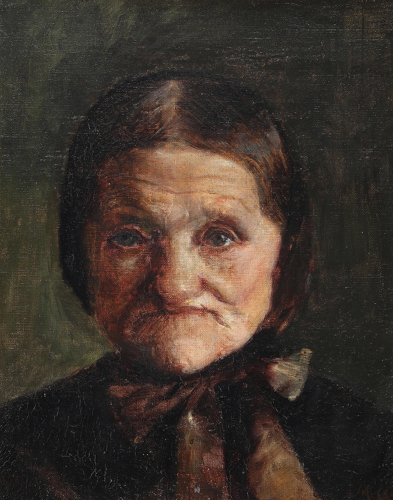 Et portræt af Maren Bollerhus. -Michael Peter Ancher