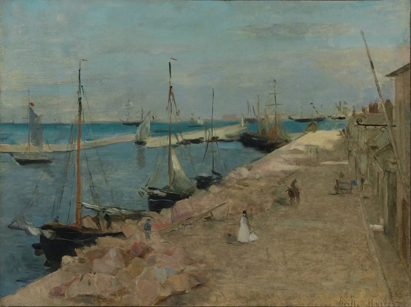 En kaj i Lorient - Berthe Morisot