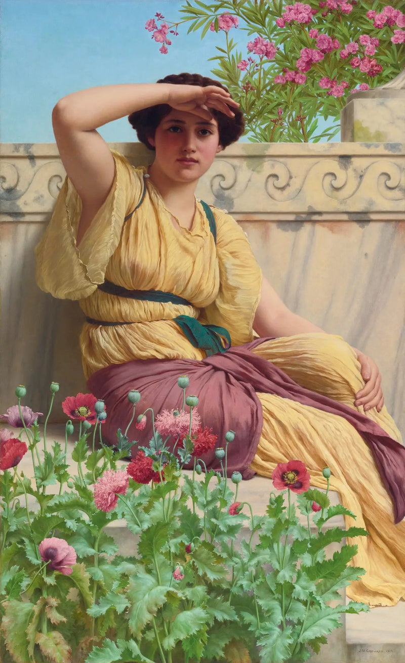 En romantisk aftale - John William Godward