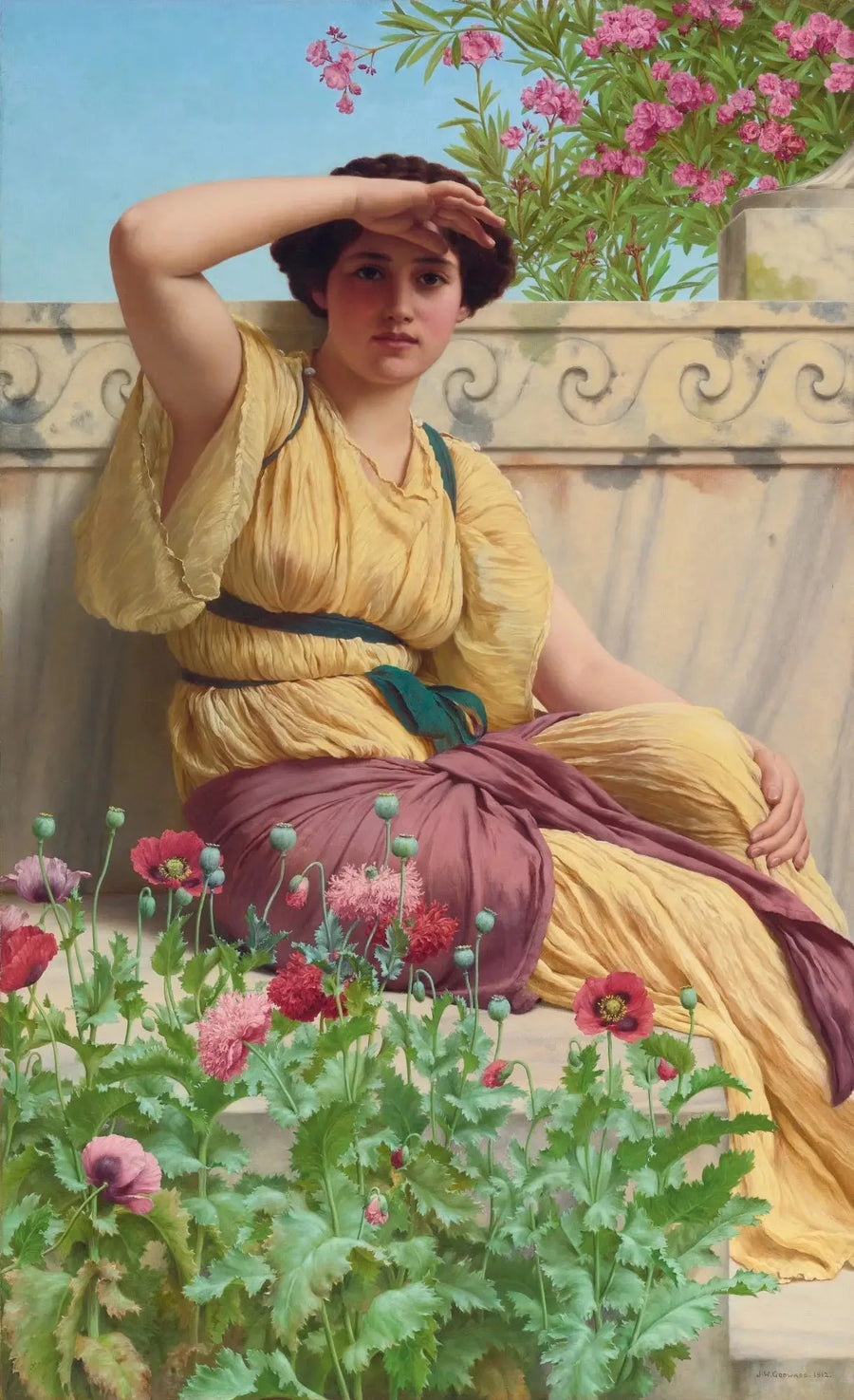 En romantisk aftale - John William Godward