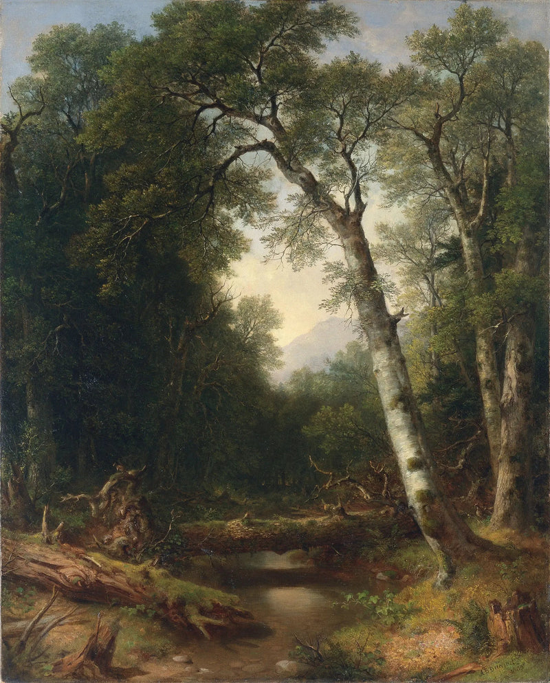 En bæk i skoven - Asher Brown Durand