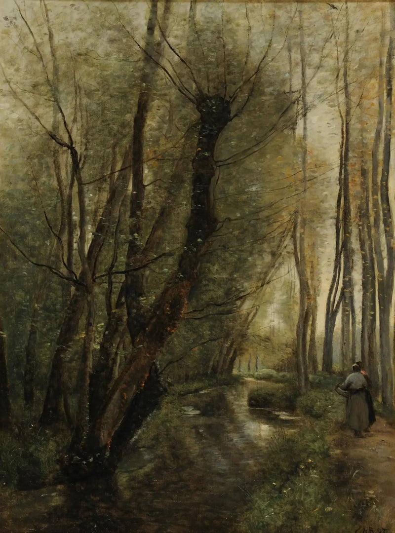 En bæk, omkring Beauvais - Jean-Baptiste Camille Corot