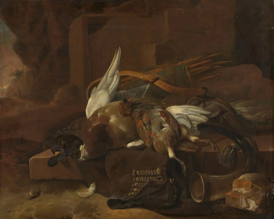 En jægersæk - Melchior de Hondecoeter