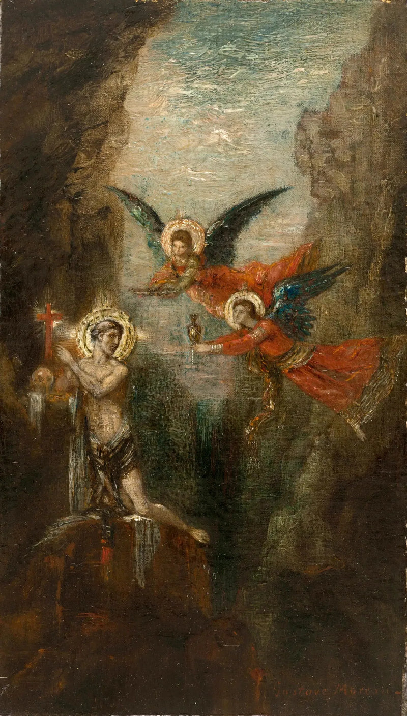 En Hellig i ørkenen - Gustave Moreau