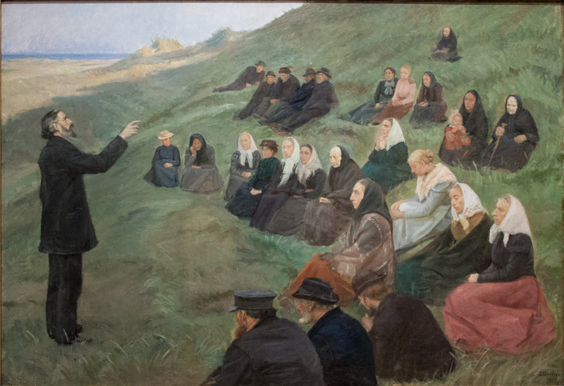En prædiken i markerne - Anna Ancher