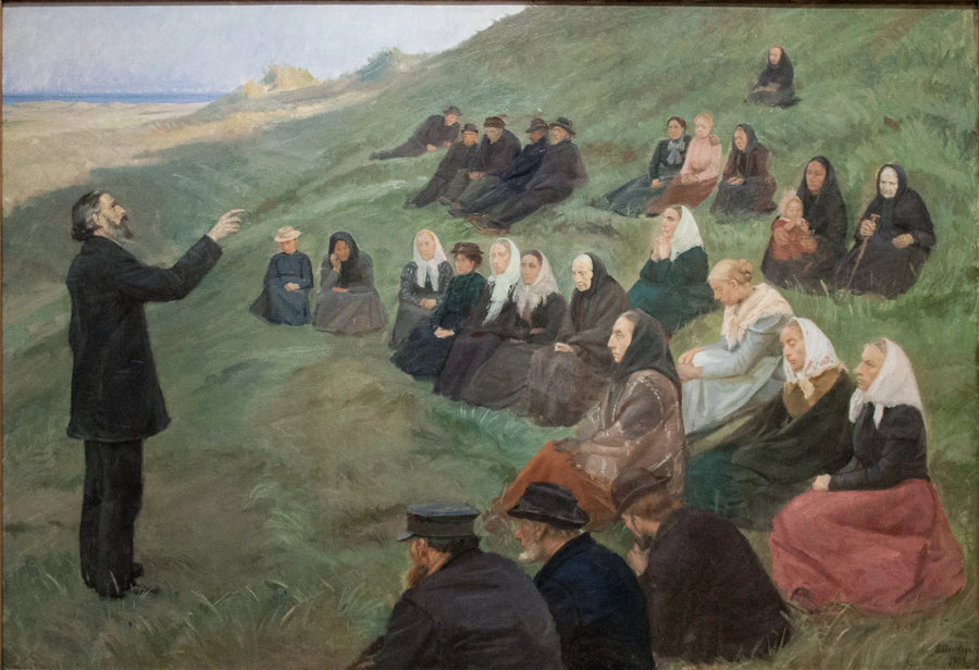 En prædiken i markerne - Anna Ancher