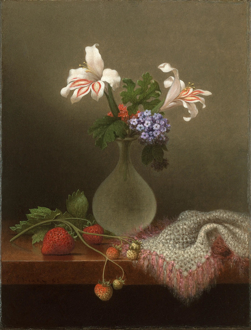 En vase med korn og heliotrop - Martin Johnson Heade