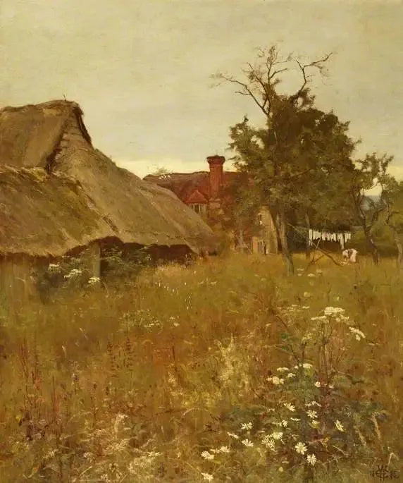 Et gammelt hjørne invaderet af ukrudt - Edward Wilkins Waite