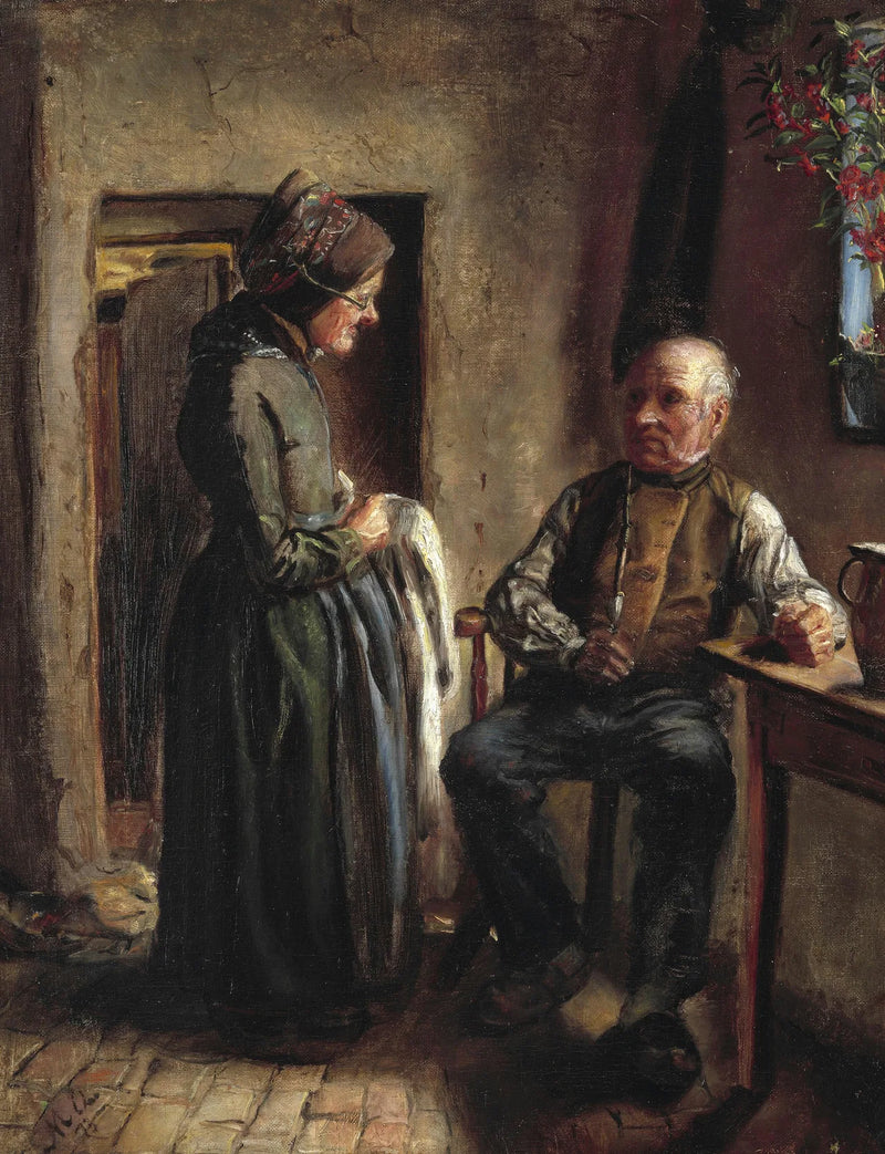 Et gammelt par. -Michael Peter Ancher