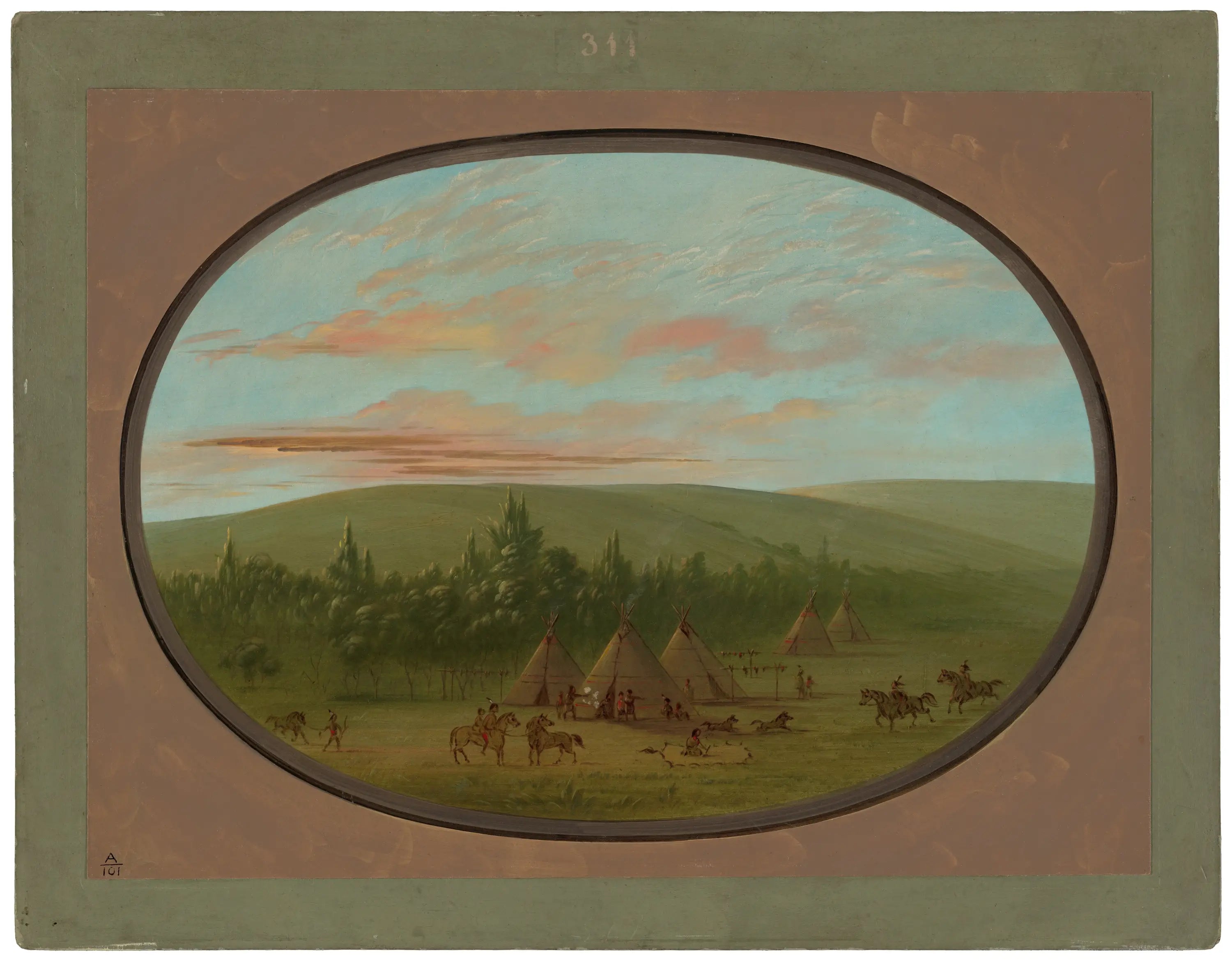 Un village sioux - George Catlin - Alpha Reproduction