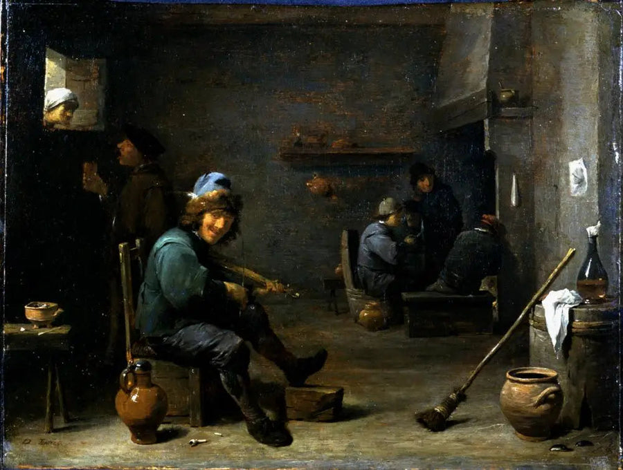 En violinist i en kro - David Teniers den Yngre