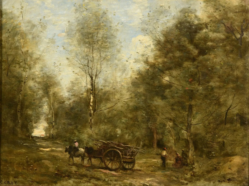 En allé i Wagnonville-skoven - Jean-Baptiste Camille Corot