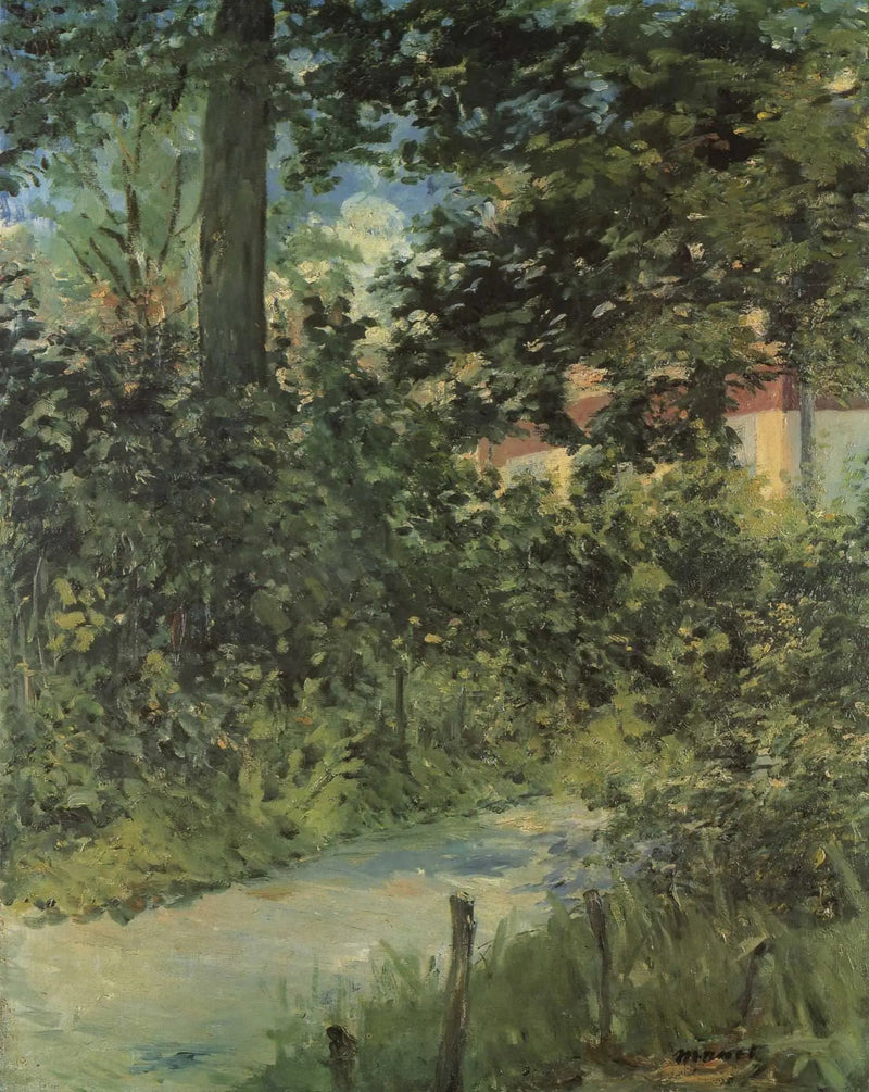 En allé i Rueil-haven - Édouard Manet