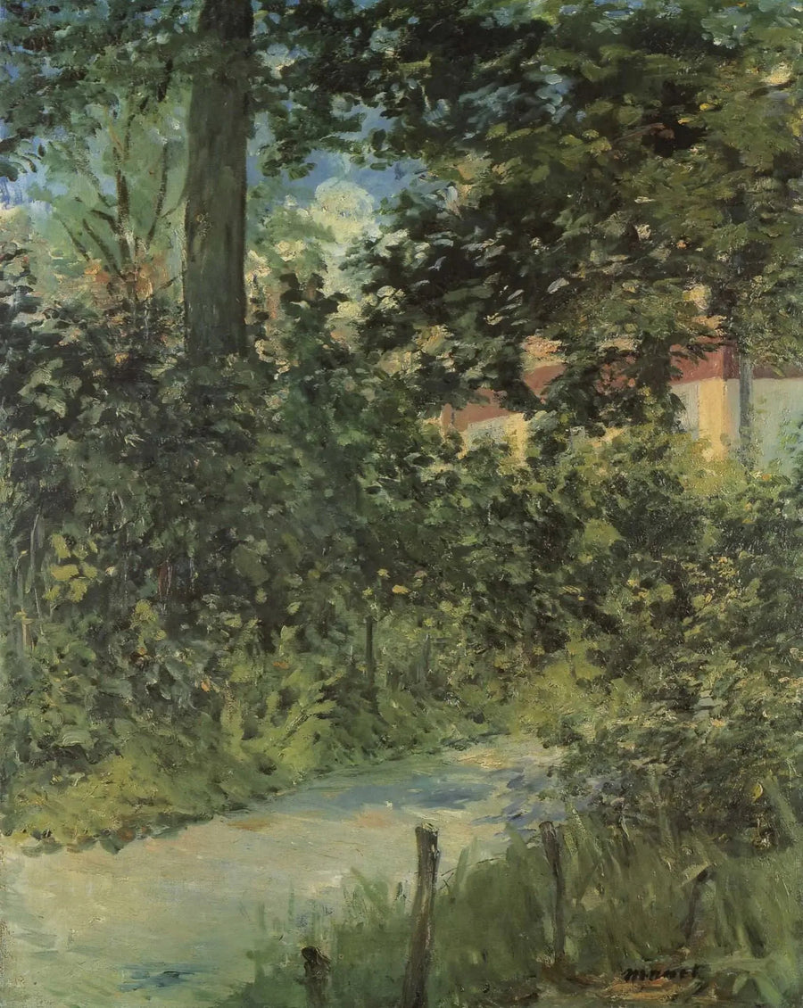 En allé i Rueil-haven - Édouard Manet