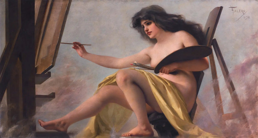 En allegori af kunsten - Luis Ricardo Falero