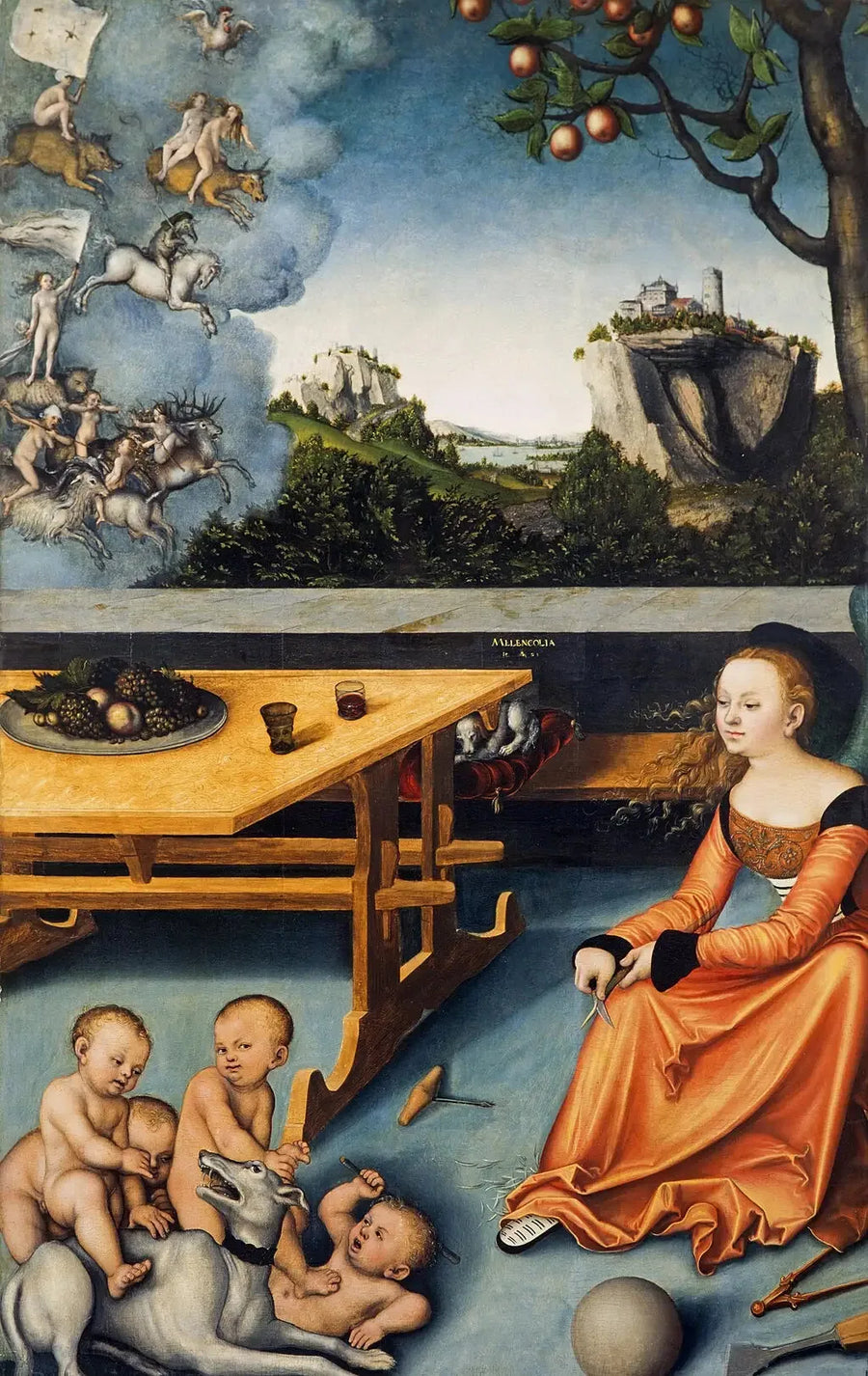 En allegori om melankoli - Lucas Cranach den Ældre