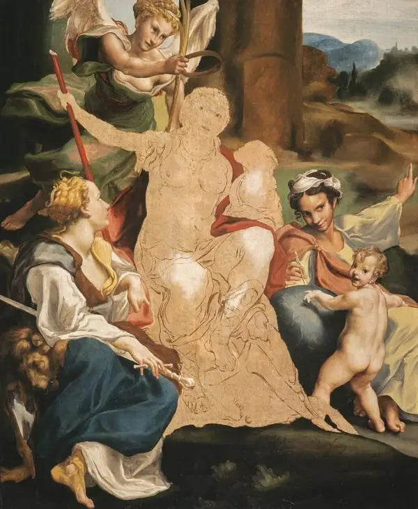 En allegori af dyd (ufærdig) - Antonio da Correggio