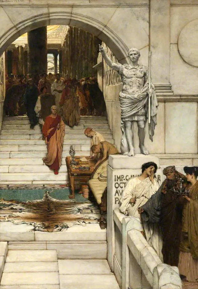 En audience hos Agrippa - Lawrence Alma-Tadema