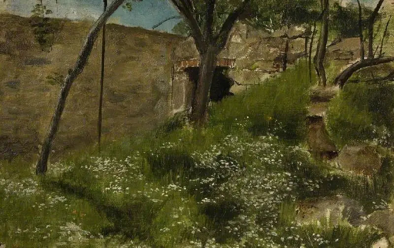 En blomsterbank - Lawrence Alma-Tadema