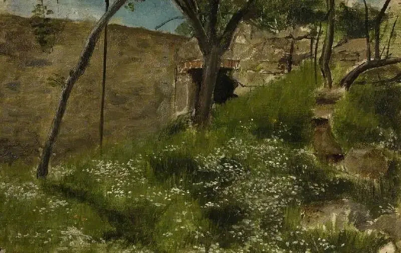 En blomsterbank - Lawrence Alma-Tadema