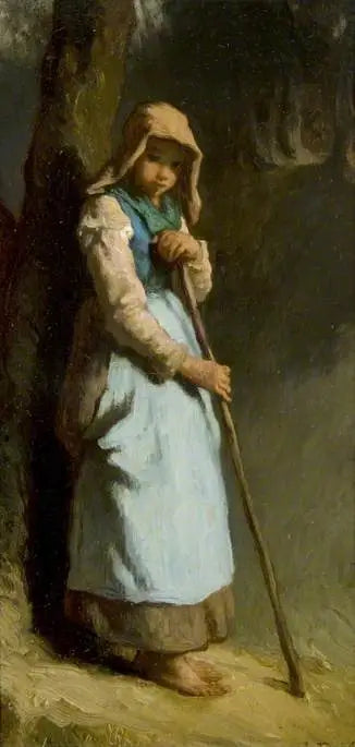 En hyrdedame - Jean-François Millet
