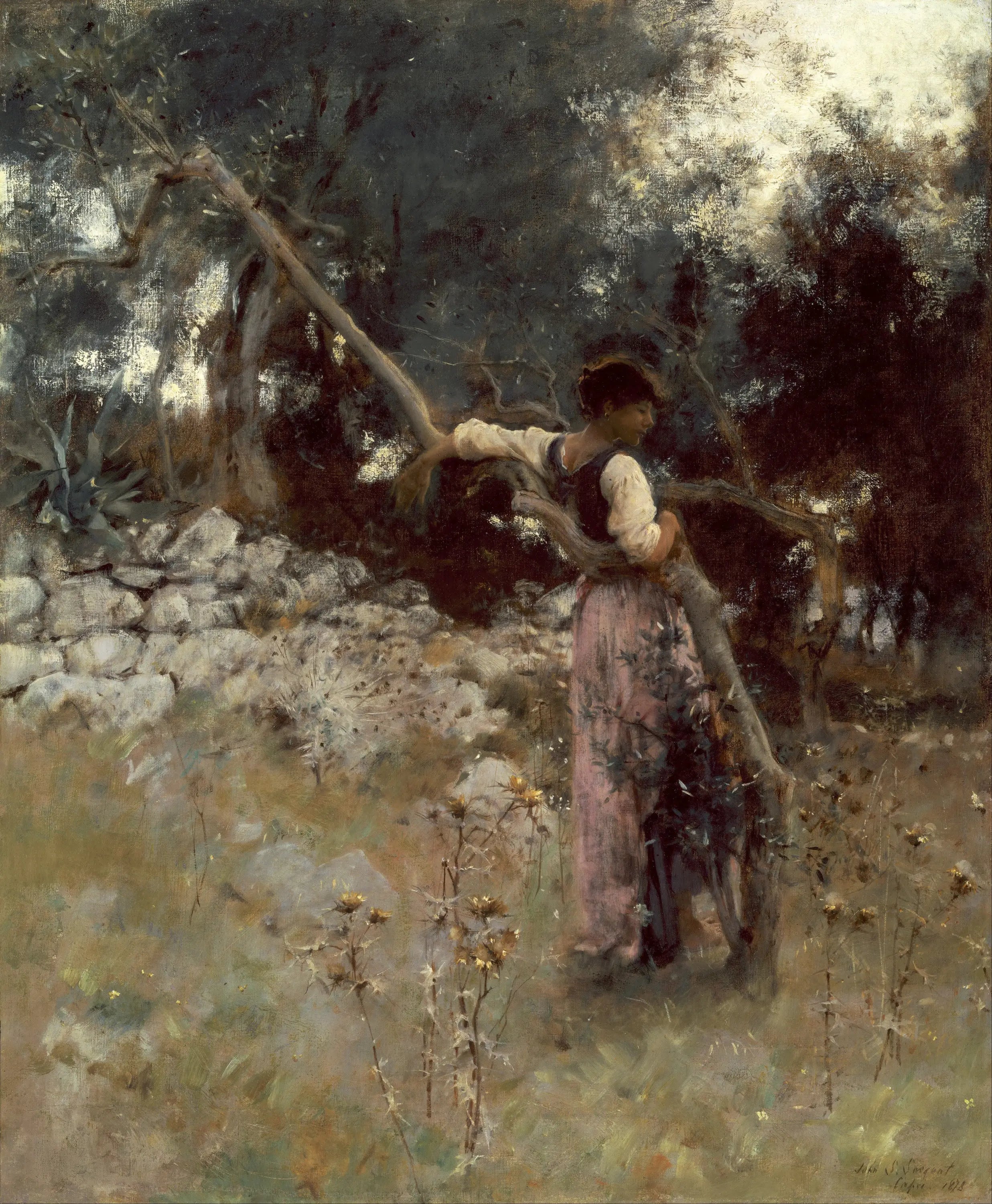 Reproduction du tableau « Une Capriote - John Singer Sargent » par Alpha Reproduction en peinture à l’huile