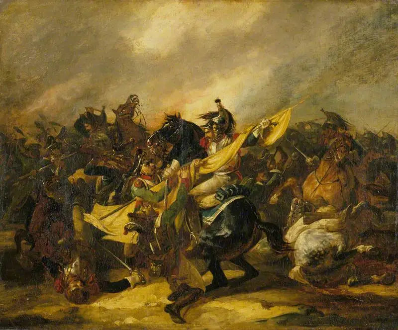 En ladning af kavaleri - Théodore Géricault
