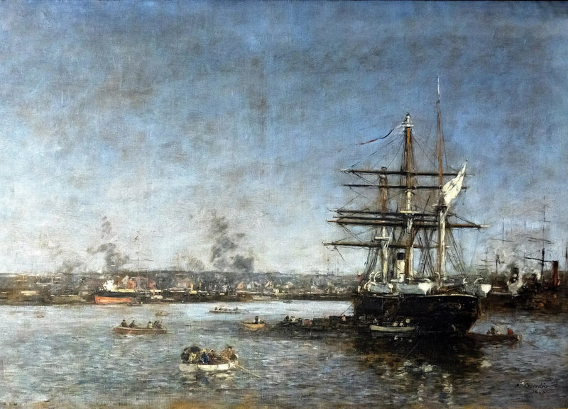 En russisk korvette i Eure-bassinet: Le Havre - Eugène Boudin