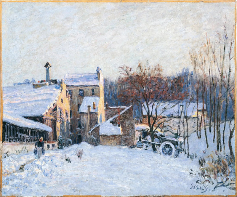 En gård i Chaville - Alfred Sisley