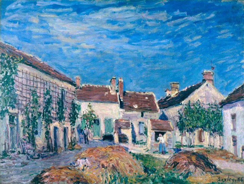 En gård ved Sablons - Alfred Sisley