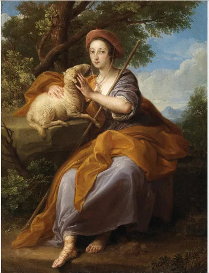 En dame fra Leeson-familien som hyrdedreng - Pompeo Batoni