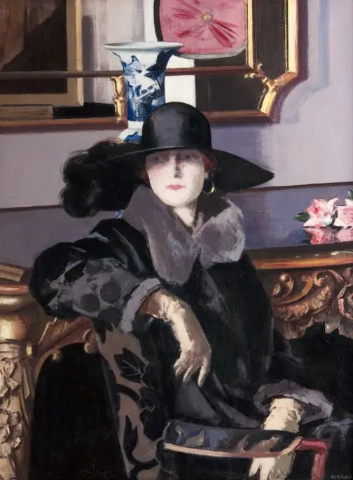 En dame i sort - Francis Cadell