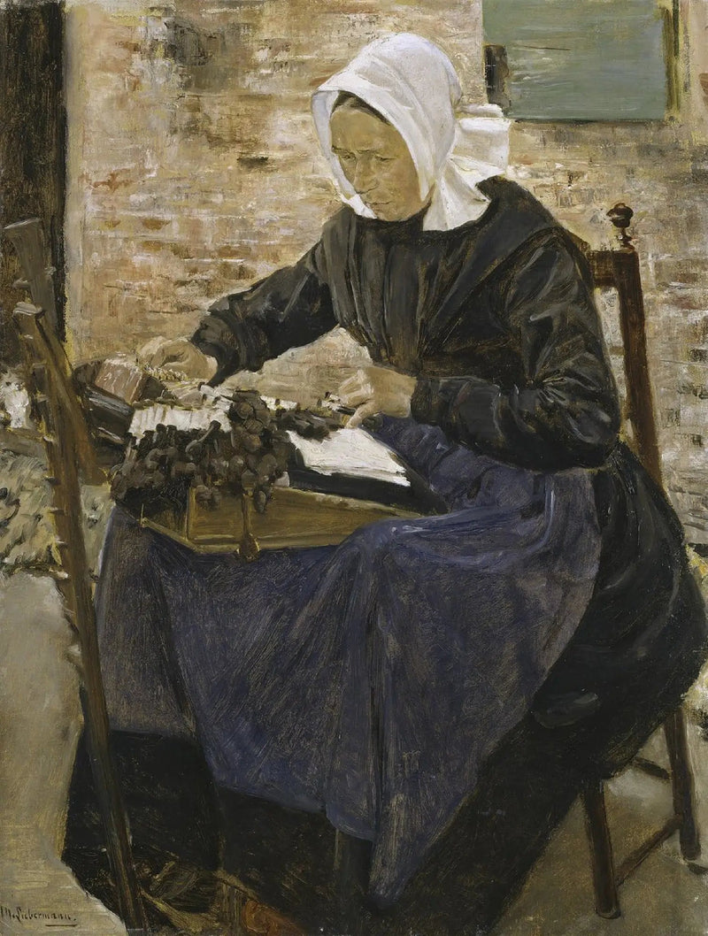 En hollandsk blondehåndværker - Max Liebermann