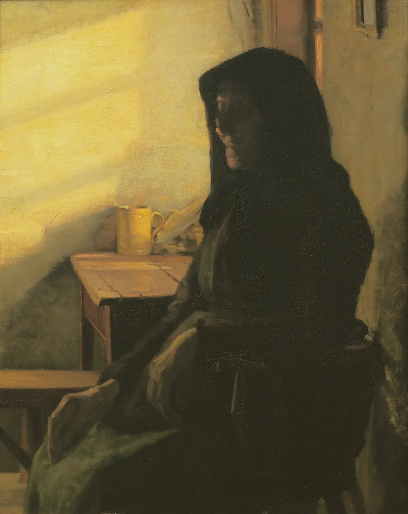 En blind kvinde på sit værelse - Anna Ancher