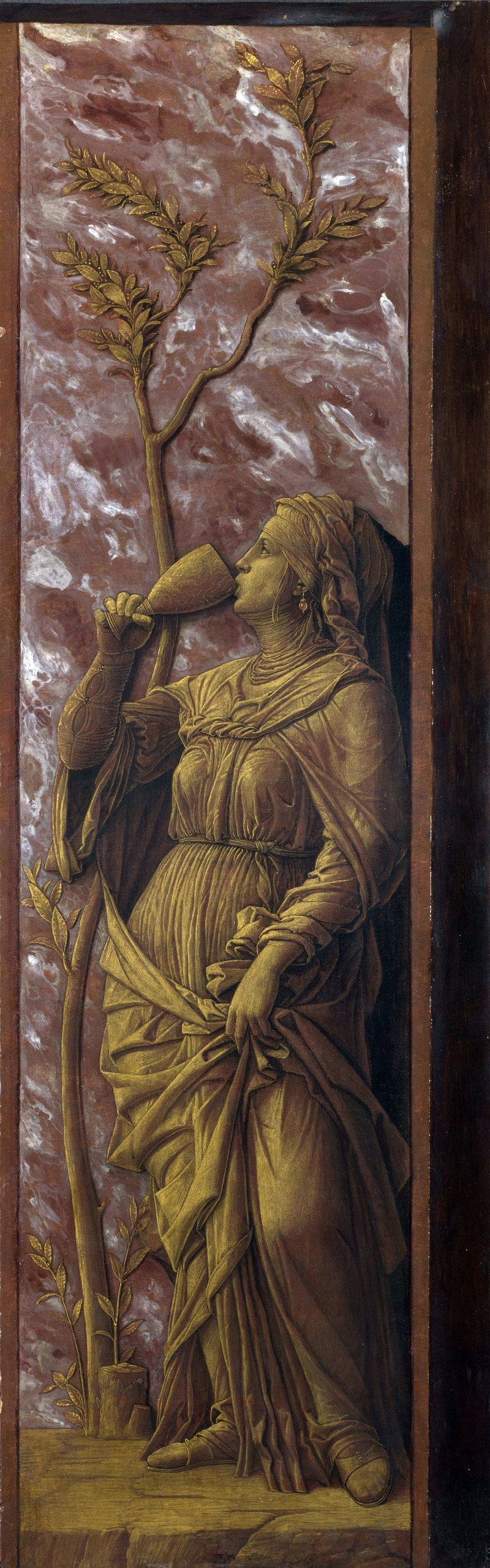 En kvinde, der drikker - Andrea Mantegna