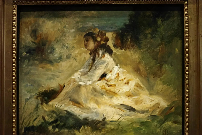 En kvinde på græsset (Lise Tréhot) - Pierre-Auguste Renoir