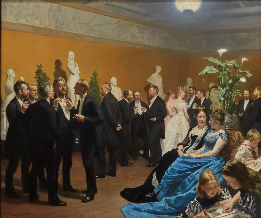 En fest i Glyptoteket - Peder Severin Krøyer