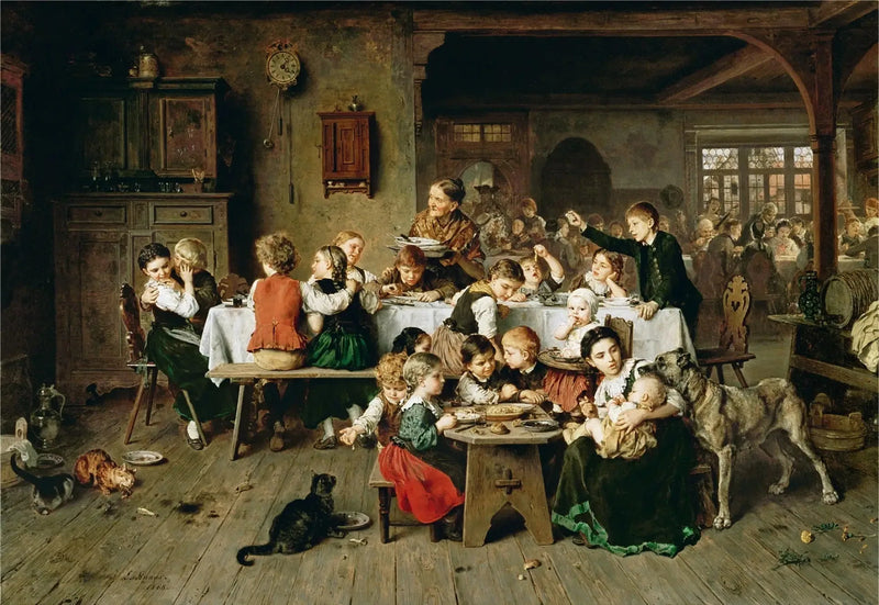 En børnefest (børnebordet) - Ludwig Knaus
