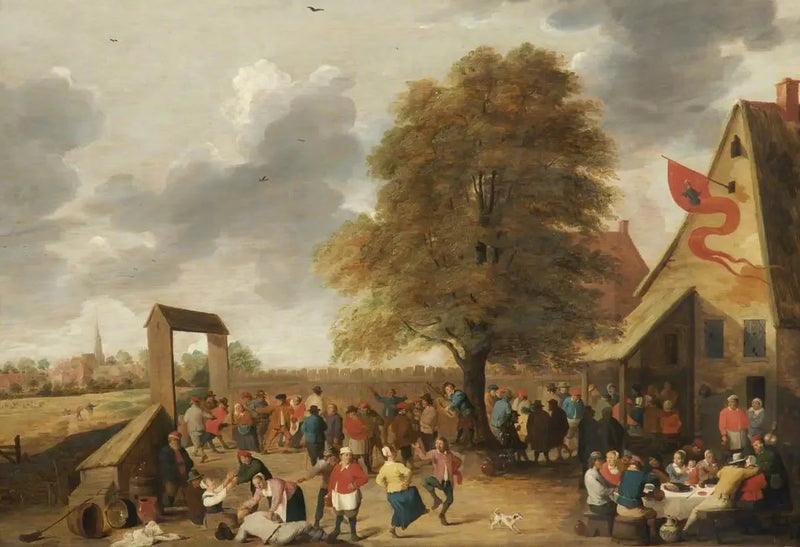 En landsbyfest - David Teniers den Yngre