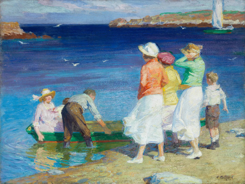 En sejlfest (Partir i sejlbåd) - Edward Henry Potthast