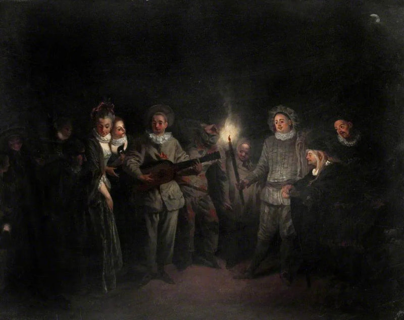 En musikfest (Kærlighed på det italienske teater) - Antoine Watteau