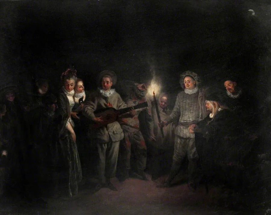 En musikfest (Kærlighed på det italienske teater) - Antoine Watteau