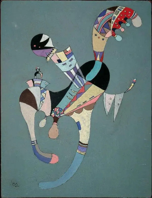 En svævende figur - Vassily Kandinsky