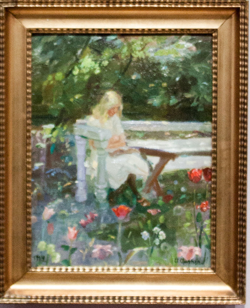 En pige i haven om sommeren - Anna Ancher