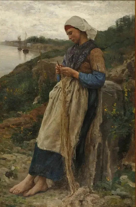 En Fiskerskades Pige - Jules Breton