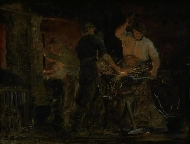 En smedje i Hornbæk - Peder Severin Krøyer