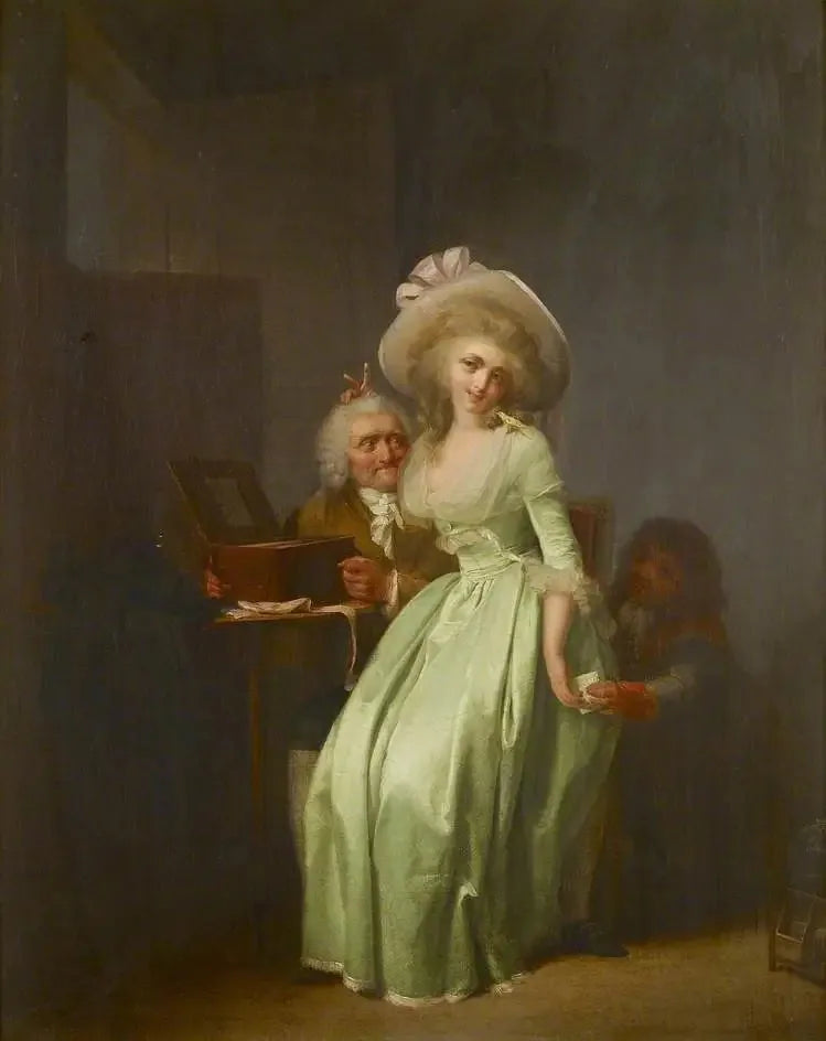 En ung kvinde håner en gammel beundrer - Louis-Léopold Boilly