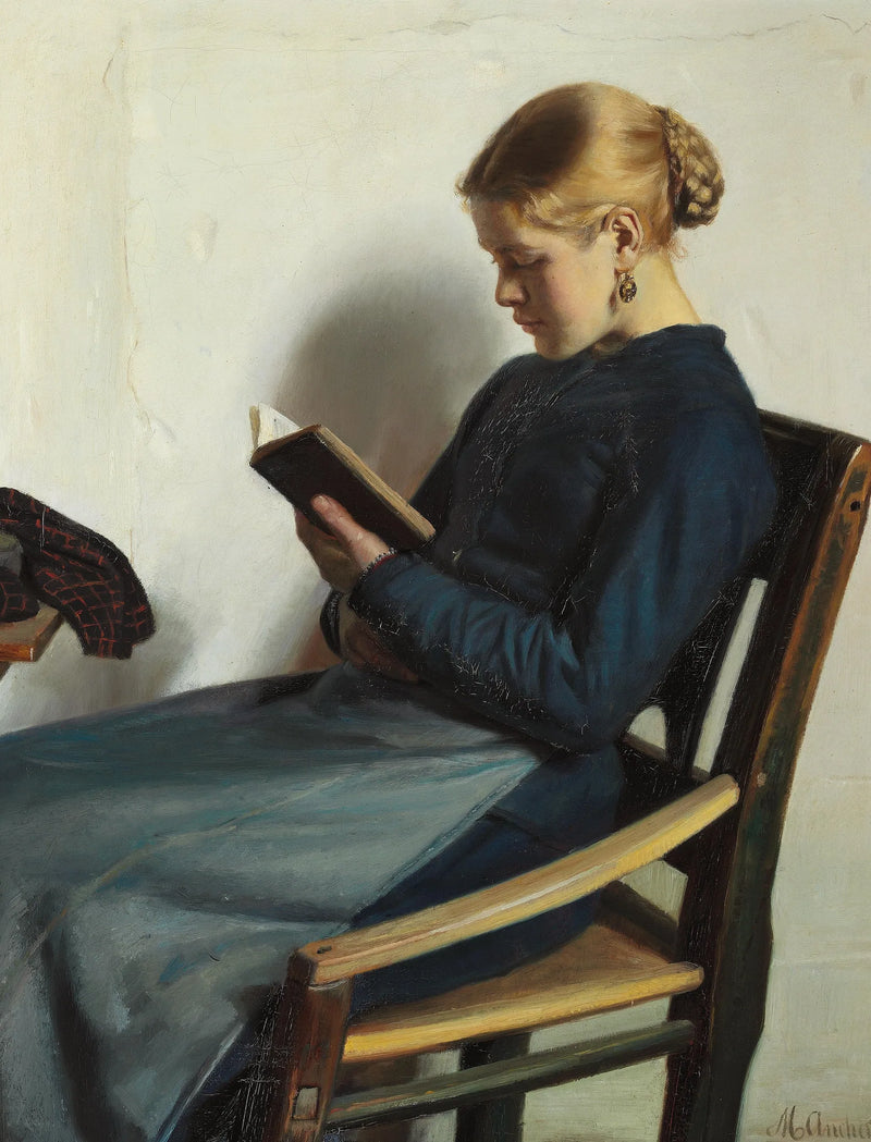 En ung pige læser, Maren Sofie Olsen - Michael Peter Ancher