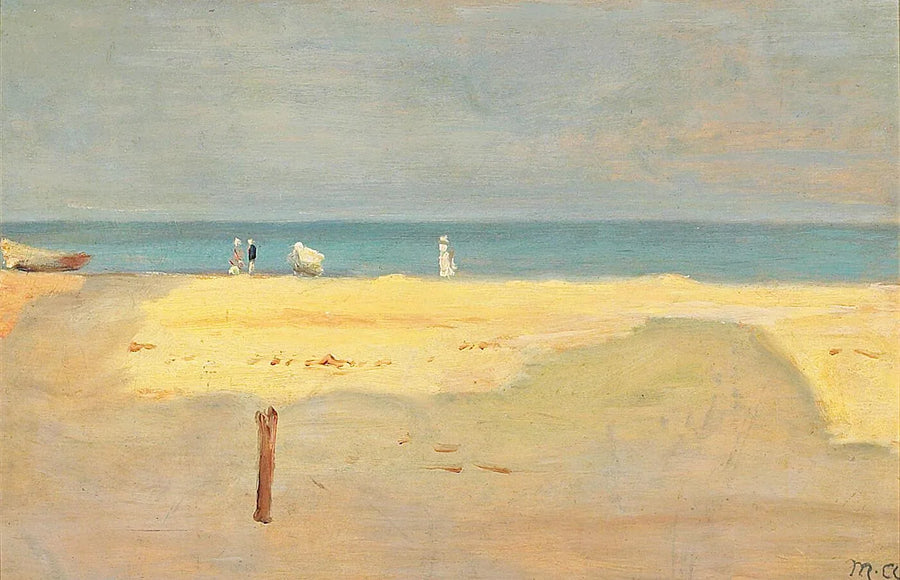 En sommerdag ved Skagen strand. - Michael Peter Ancher