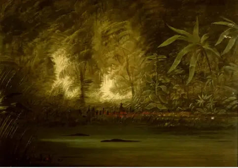 En lagune fra det øvre Amazonas - George Catlin